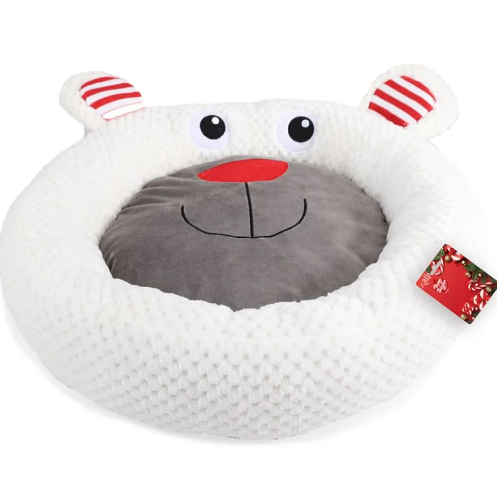 Katzen Schlafplatz|Schlafplatz>Futterfreund AFP Happy Holidays Hundebett Eisbär ca. 50cm