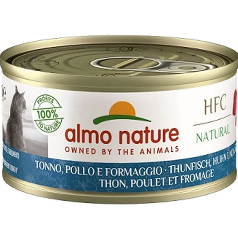 Almo Nature>Futterfreund Almo Nature HFC Cuisine Thunfisch, Huhn und Käse 70g
