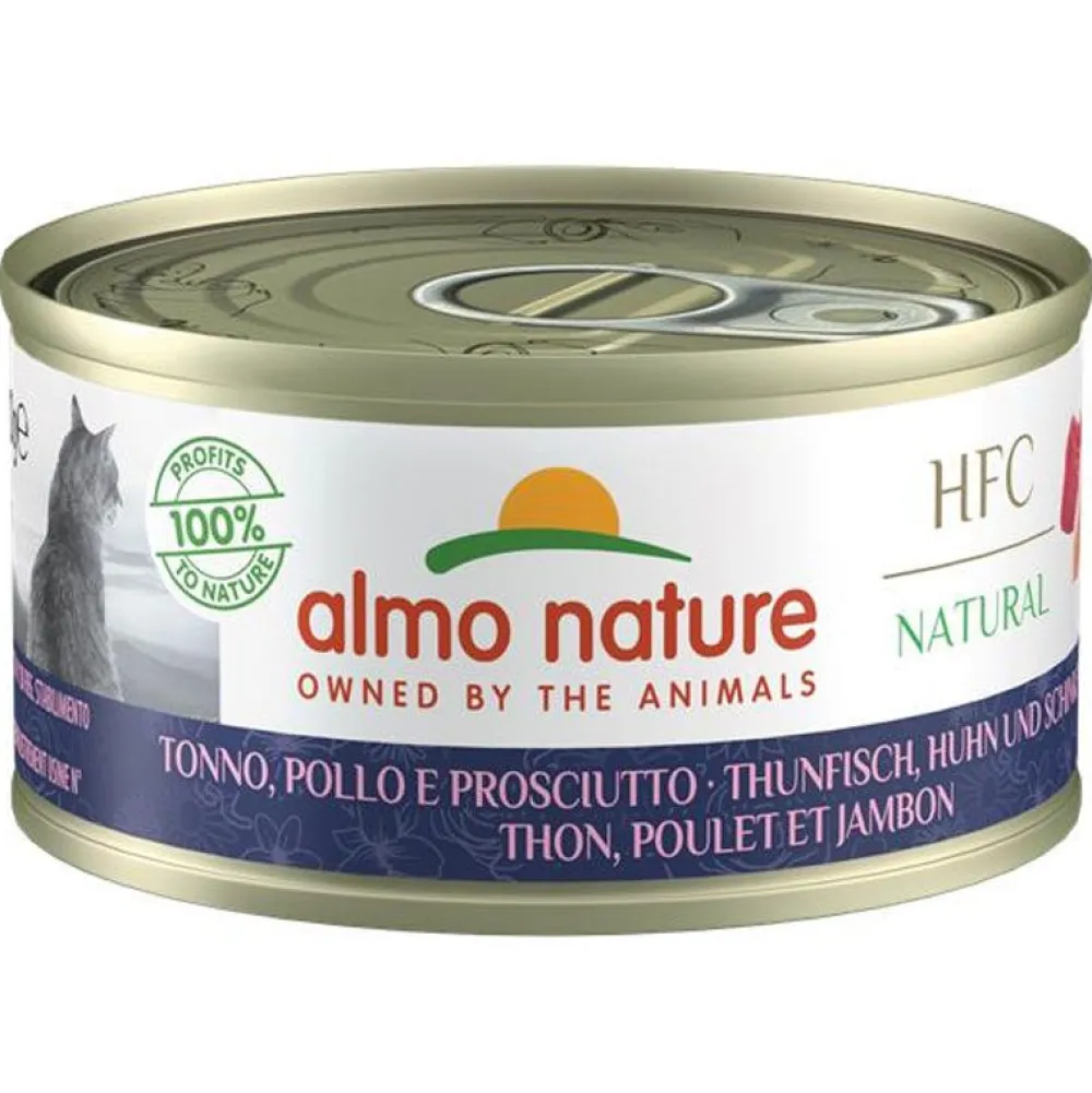 Almo Nature>Futterfreund Almo Nature HFC Natural Thunfisch, Huhn und Schinken 70g