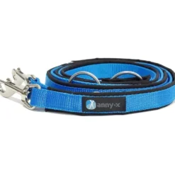 Halsbänder, Leinen & Geschirre>Futterfreund Anny-x Führleine Classic Bolt Fun, 3m, schwarz/blau