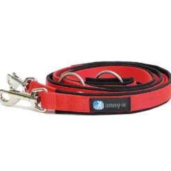 Halsbänder, Leinen & Geschirre>Futterfreund Anny-x Führleine Classic Bolt Fun, 3m, schwarz/rot