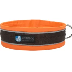 Halsbänder, Leinen & Geschirre>Futterfreund Anny-x Steckhalsband Protect, leuchtorange/braun