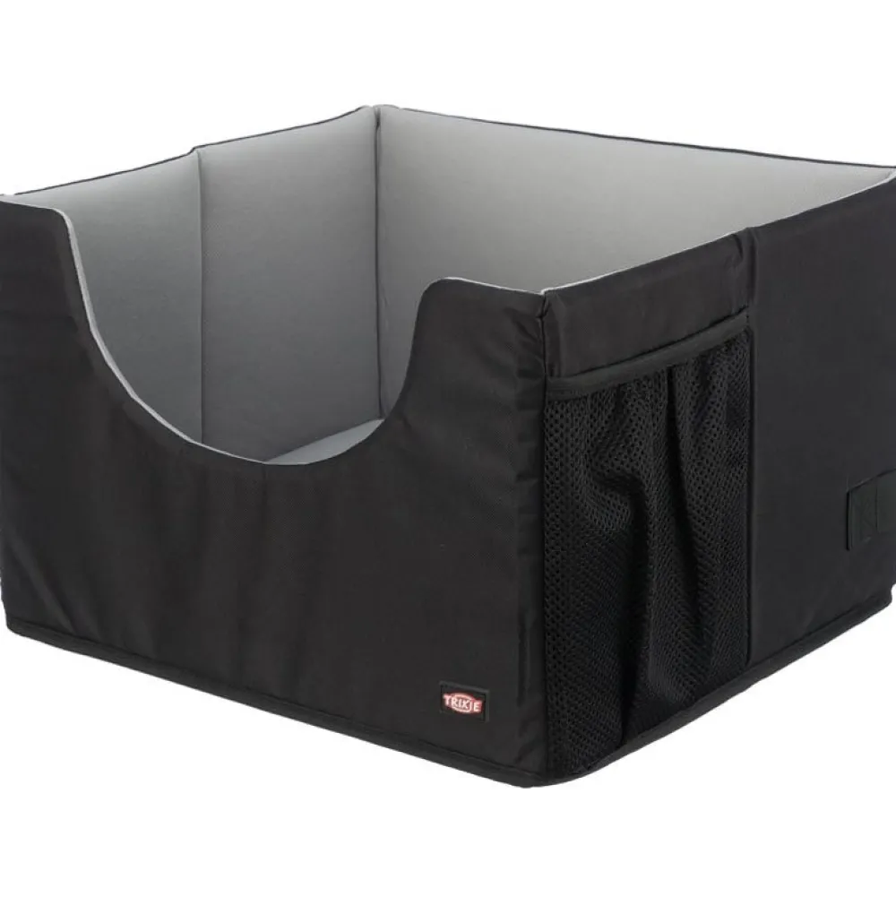 Unterwegs Mit Hund>Futterfreund Autositz 45×28×40 cm, schwarz/grau