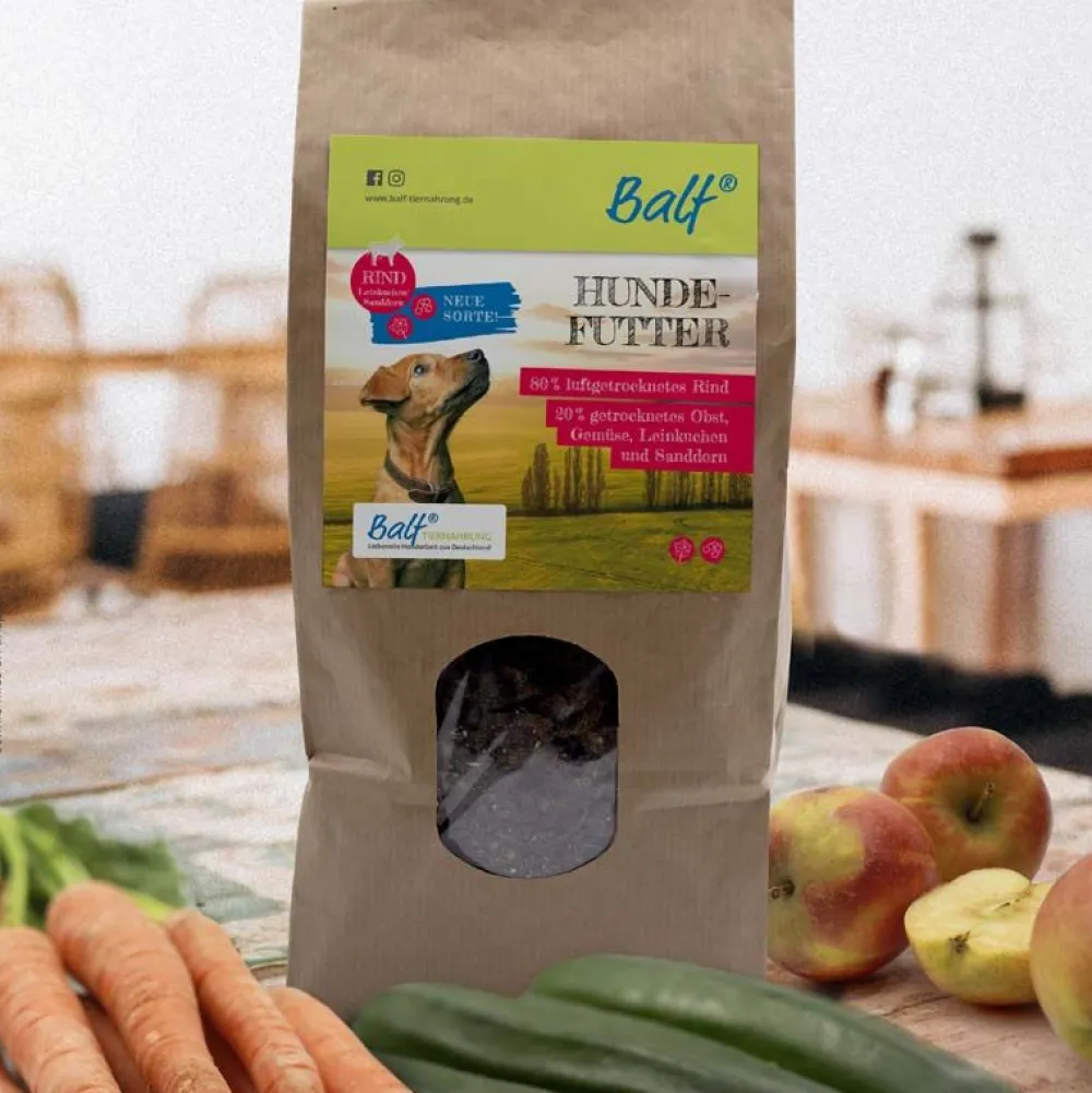 Balf®>Futterfreund BALF Rind, Obst, Gemüse mit Leinkuchen und Sanddorn 1 kg