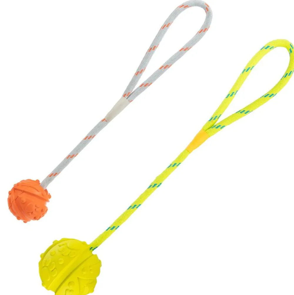 Sommer|Spielzeug>Futterfreund Ball am Seil, schwimmend, Naturgummi