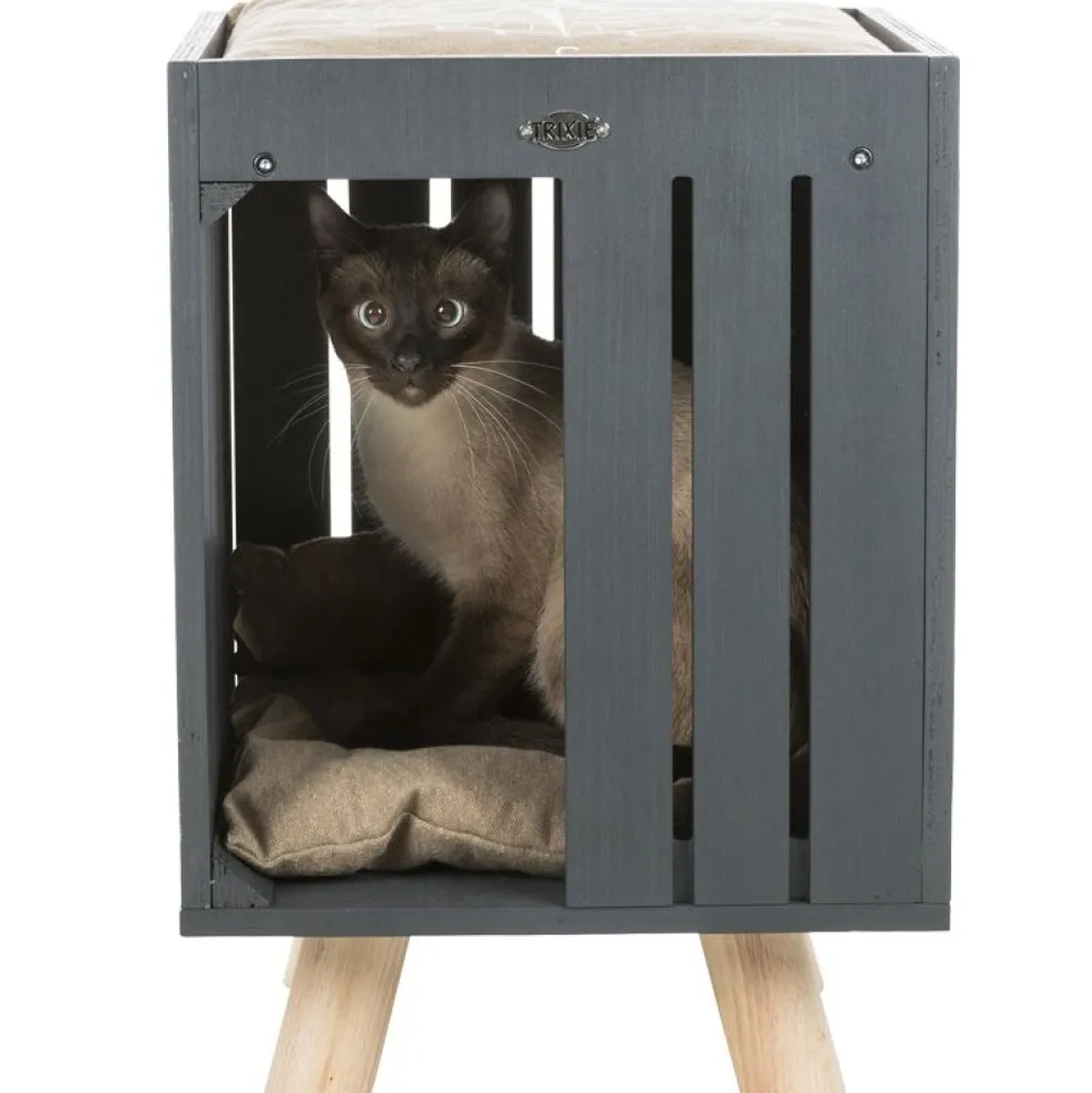 Katzen Schlafplatz>Futterfreund BE NORDIC Kuschelhöhle Alva, 36x51x36cm, anthrazit/sand