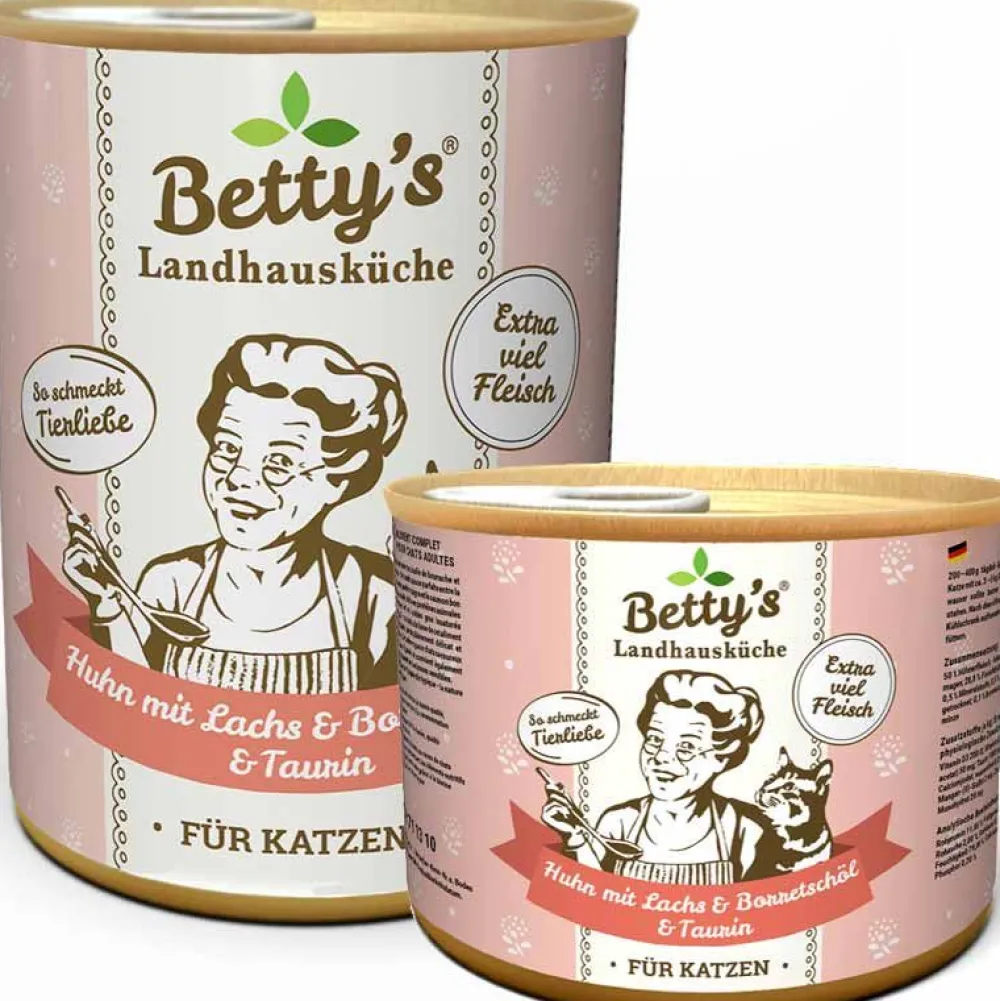Betty'S Landhausküche>Futterfreund Betty's Landhausküche Dose Huhn, Lachs + Borretschöl