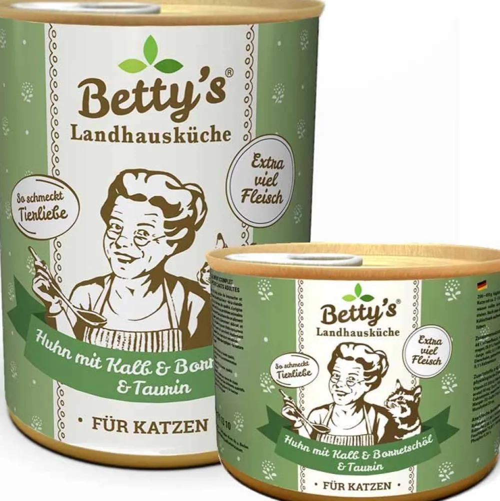 Betty'S Landhausküche>Futterfreund Betty's Landhausküche Dose Huhn, Kalb + Borretschöl