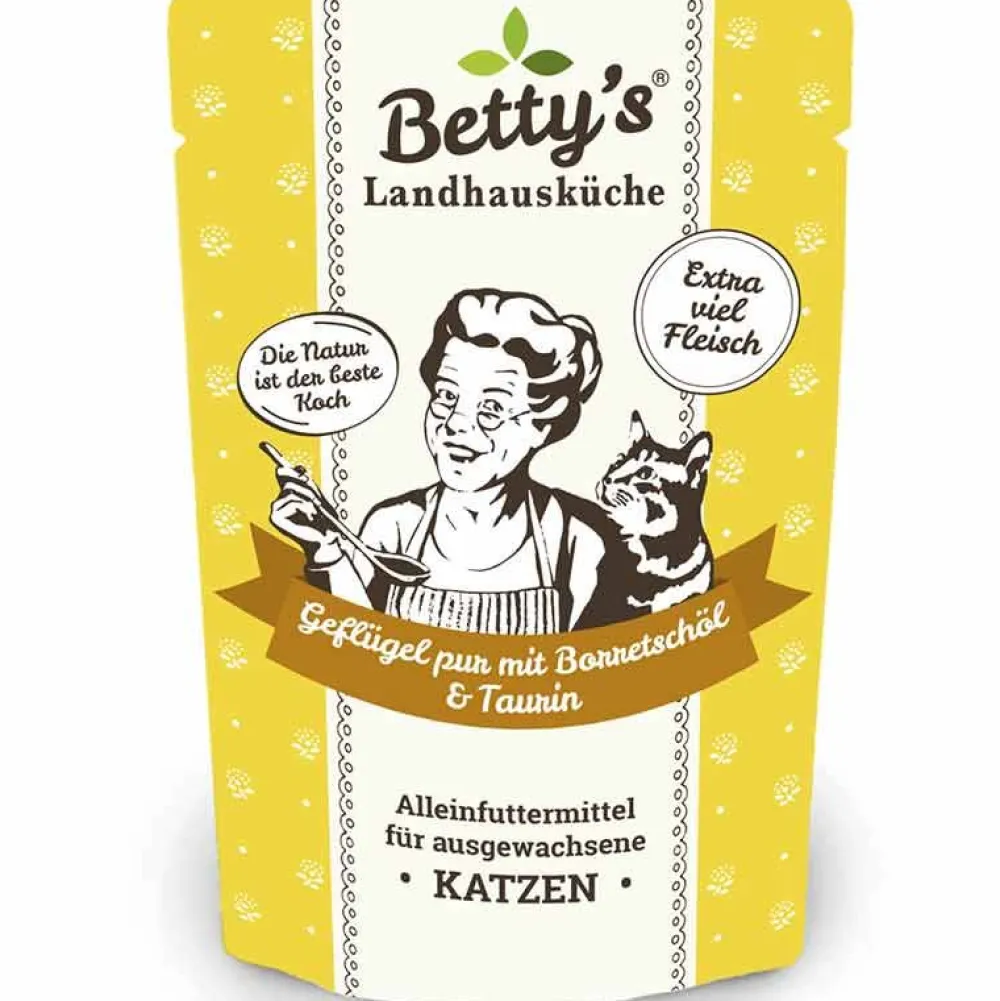 Betty'S Landhausküche>Futterfreund Betty's Landhausküche Pouch Geflügel pur + Borretschöl 100g