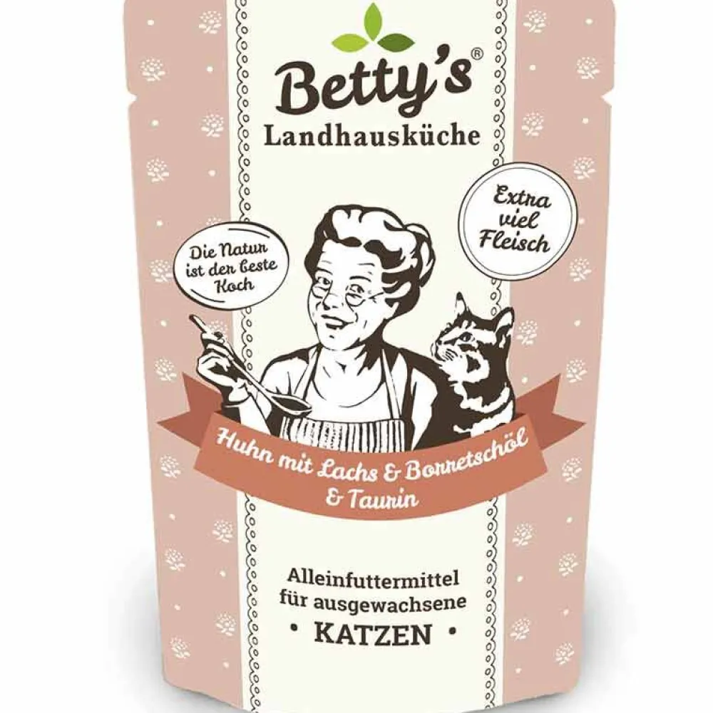 Betty'S Landhausküche>Futterfreund Betty's Landhausküche Pouch Huhn, Lachs + Borretschöl 100g