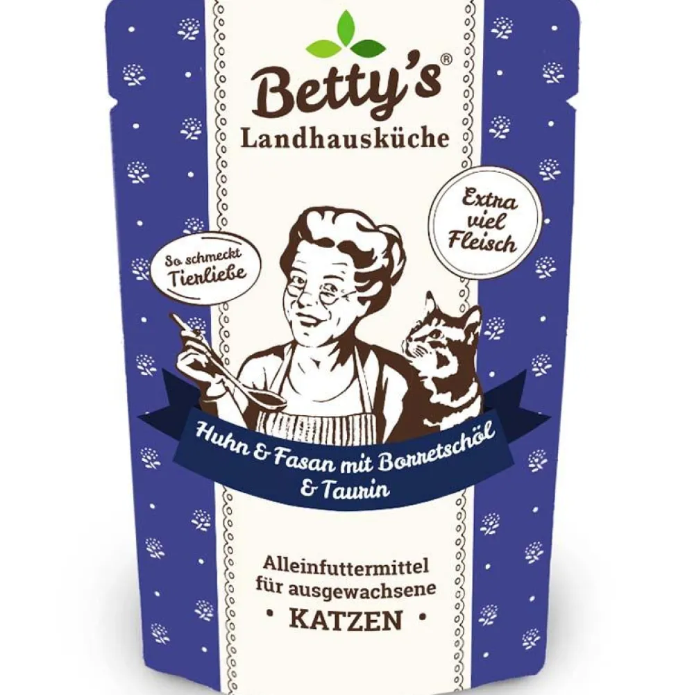 Betty'S Landhausküche>Futterfreund Betty's Landhausküche Pouch Huhn, Fasan + Borretschöl 100g