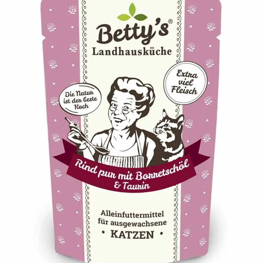 Betty'S Landhausküche>Futterfreund Betty's Landhausküche Pouch Rind pur + Borretschöl 100g