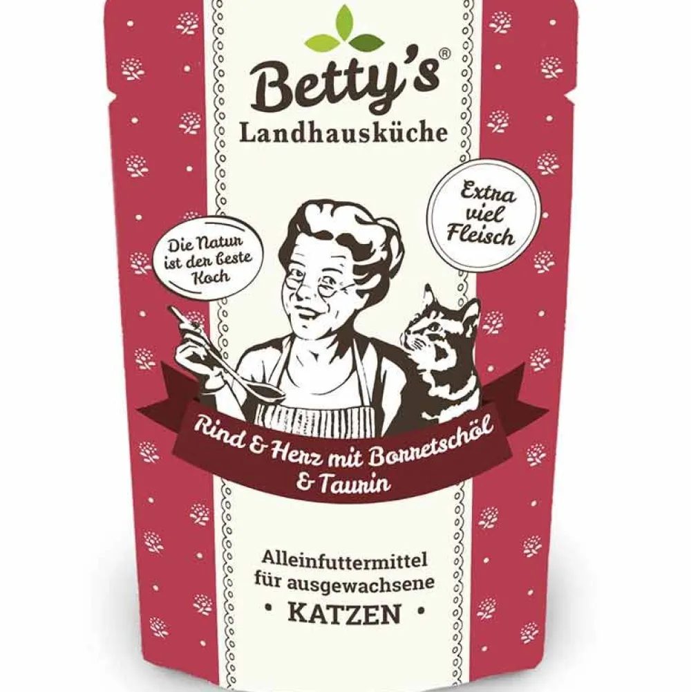 Betty'S Landhausküche>Futterfreund Betty's Landhausküche Pouch Rind, Herz + Borretschöl 100g