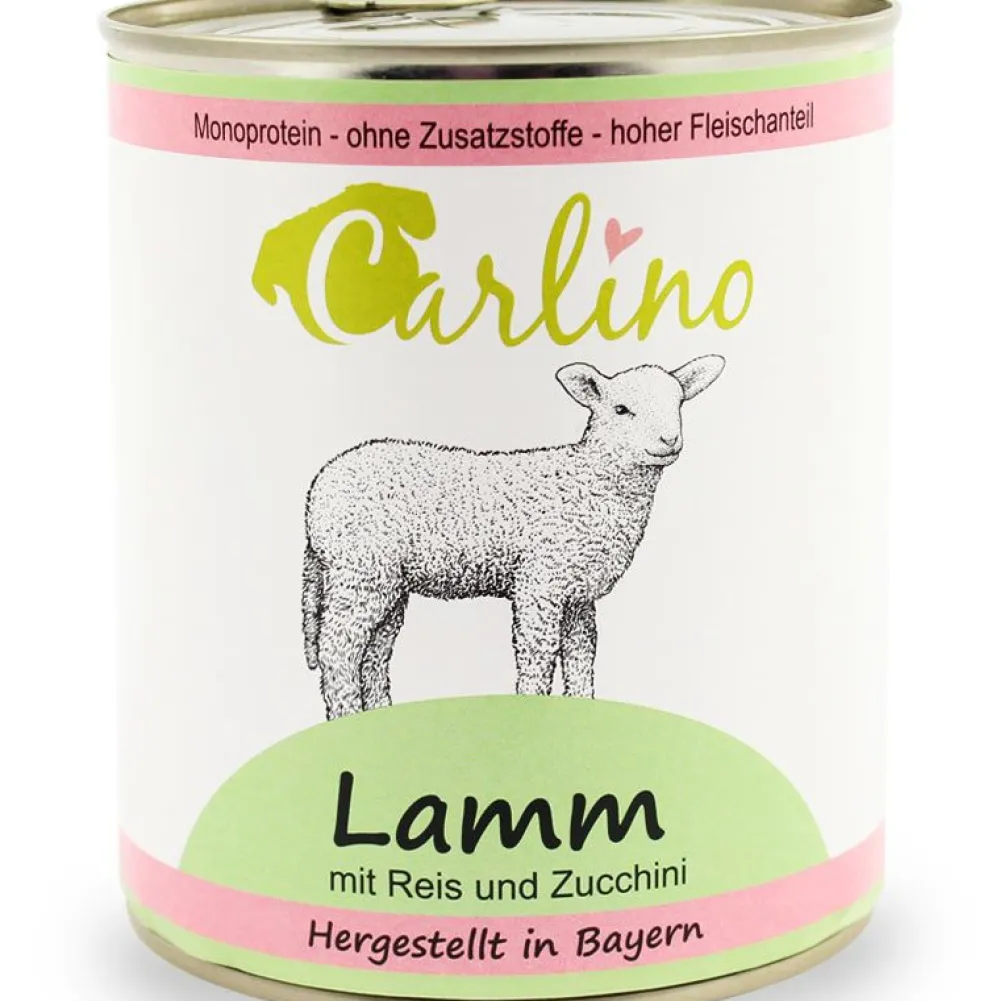 Carlino>Futterfreund Carlino Menü - Lamm mit Reis und Zucchini