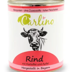 Carlino>Futterfreund Carlino Menü - Rind mit Kartoffel und Apfel