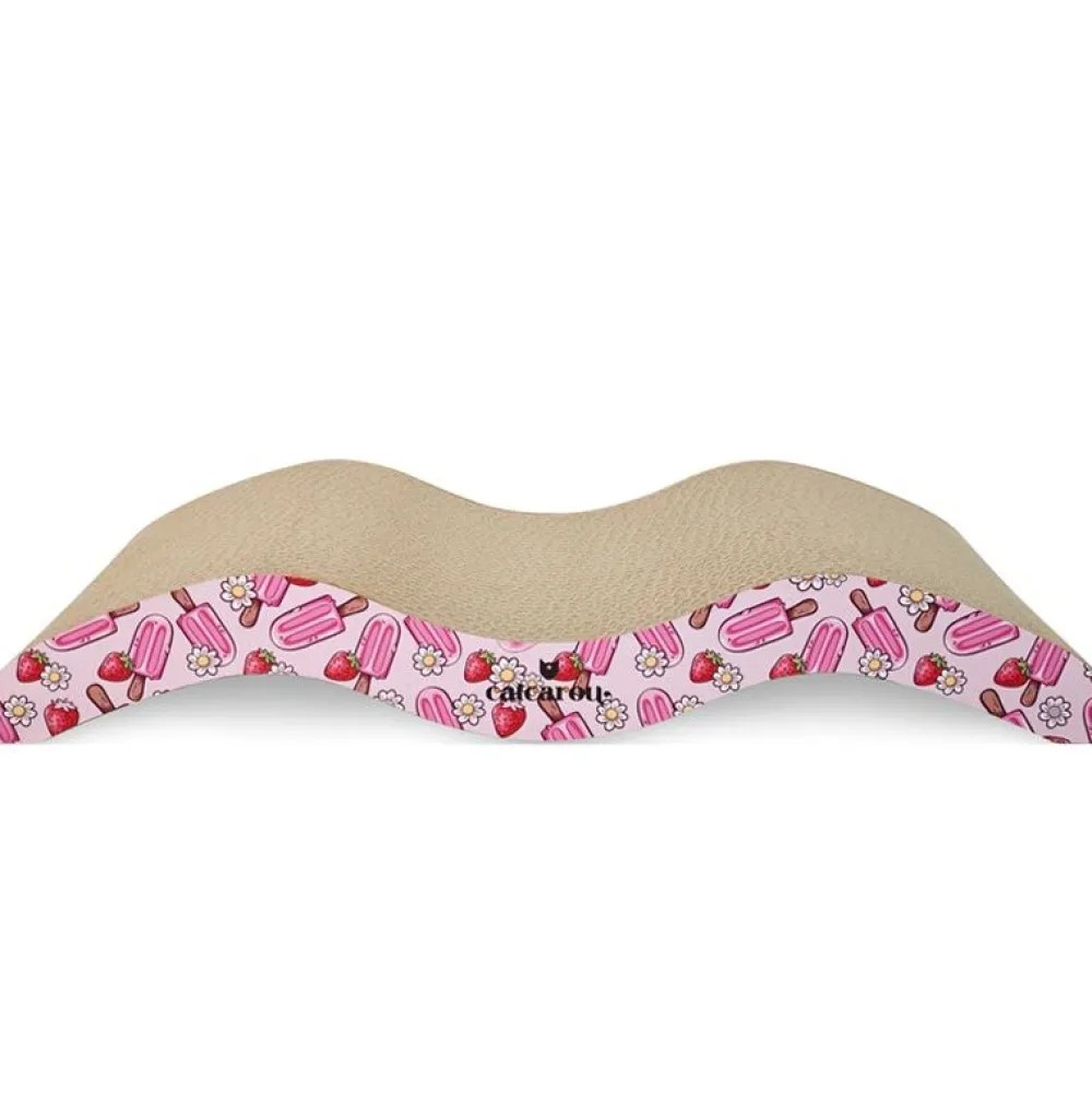 Kratzbretter|Kratzbäume Und -Möbel>Futterfreund Catcarou Kratzbrett Bird Small strawberry 45x21x7 cm