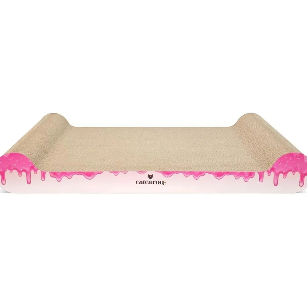 Kratzbretter|Kratzbäume Und -Möbel>Futterfreund Catcarou Kratzbrett Bone Big frosting 52x29x7 cm