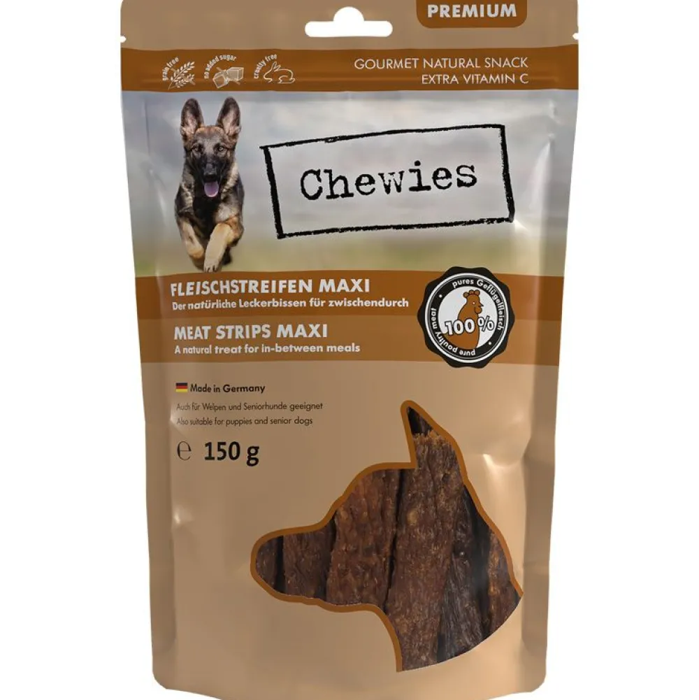 Chewies|Geflügel>Futterfreund Chewies Fleischstreifen Maxi Geflügel 150g