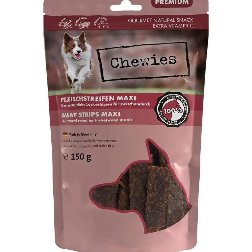 Chewies|Pferd>Futterfreund Chewies Fleischstreifen Maxi Pferd 150g