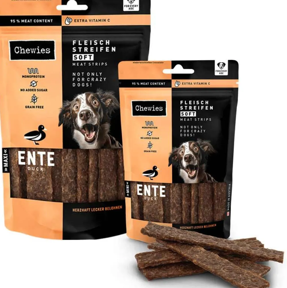 Chewies|Geflügel>Futterfreund Chewies Fleischstreifen Soft Ente