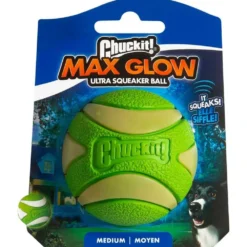 Sport & Training|Spielzeug>Futterfreund Chuckit Max Glow Ultra Squeaker Ball, M: 6cm