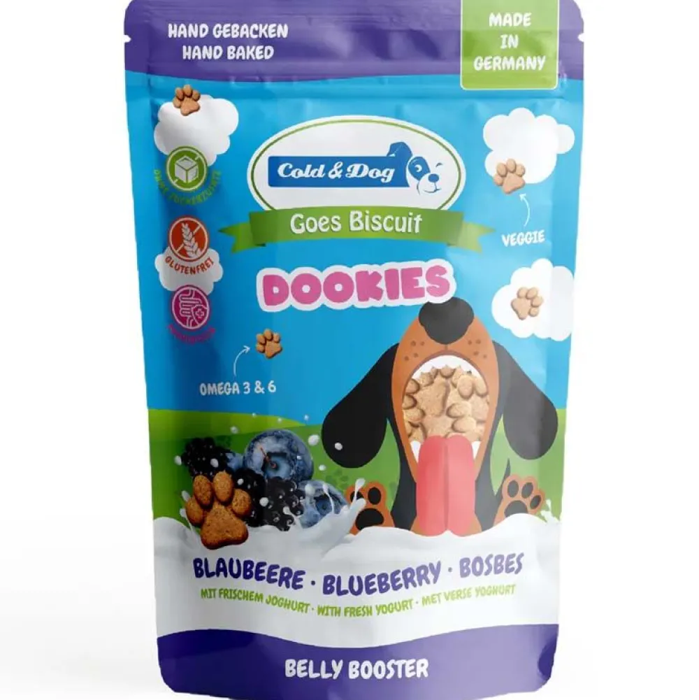 Cold & Dog>Futterfreund Cold & Dog Dookies Hundekeks Heidelbeeren 120g