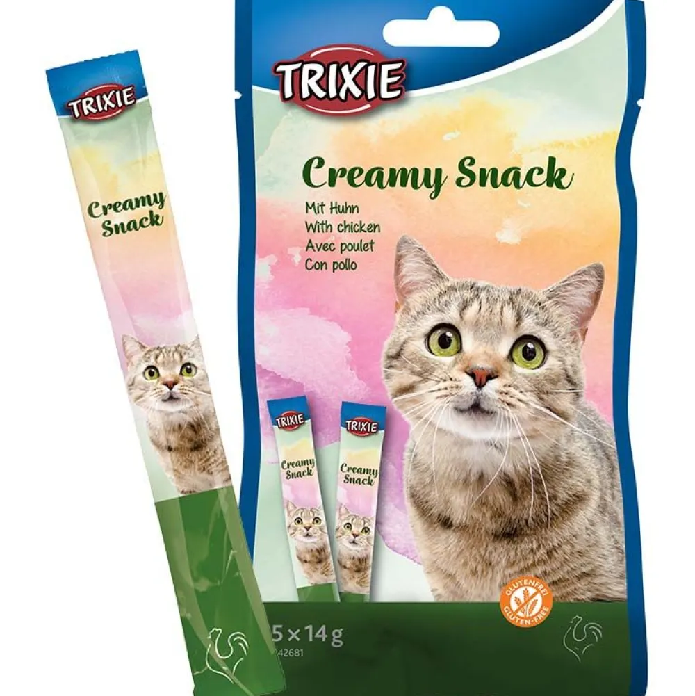 Trixie>Futterfreund Creamy Snack mit Huhn, 5 x 14g