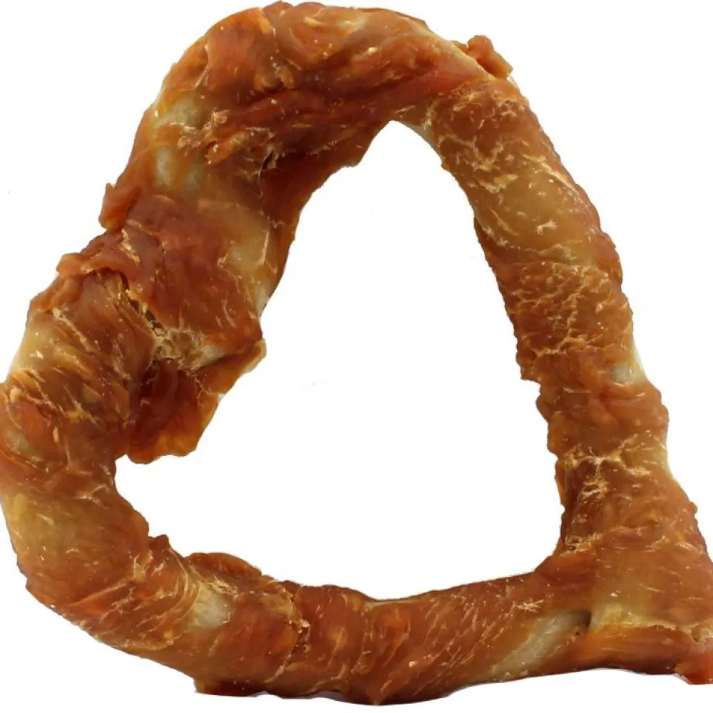 Geflügel|Zahnpflege>Futterfreund Denta Fun Chicken Heart, 14 cm, 125g