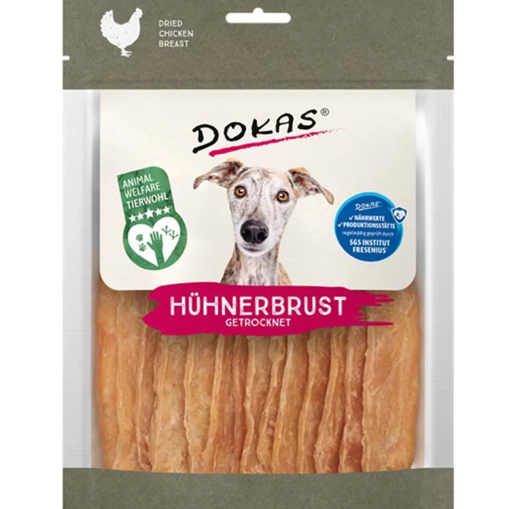 Dokas|Geflügel>Futterfreund Dokas Dog Snack Hühnerbrust getrocknet - Tierwohl 170g