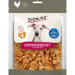Dokas|Geflügel>Futterfreund Dokas Dog Snack Hühnerbrust in Stückchen - Tierwohl 170g