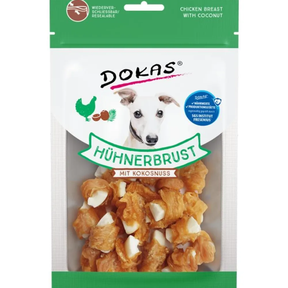 Dokas>Futterfreund Dokas Dog Snack Hühnerbrust mit Kokosnuss 60g