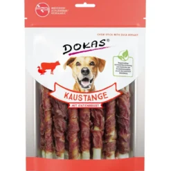 Kaurollen|Dokas>Futterfreund Dokas Dog Snack Kaustange mit Entenbrust 200g