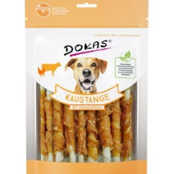 Kaurollen|Dokas>Futterfreund Dokas Dog Snack Kaustange mit Hühnerbrust 200g
