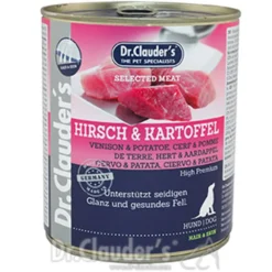 Dr. Clauders>Futterfreund Dr. Clauders Selected Meat Hair+Skin Hirsch+Kartoffel 800g