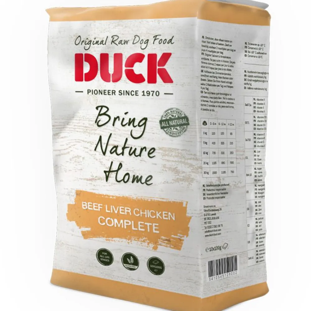 Duck>Futterfreund DUCK Komplett Rind + Leber + Huhn 8 kg