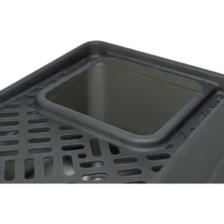 Katzentoiletten>Futterfreund Edelstahltoilette Niro, Hop-In, 40x39x52cm, grau