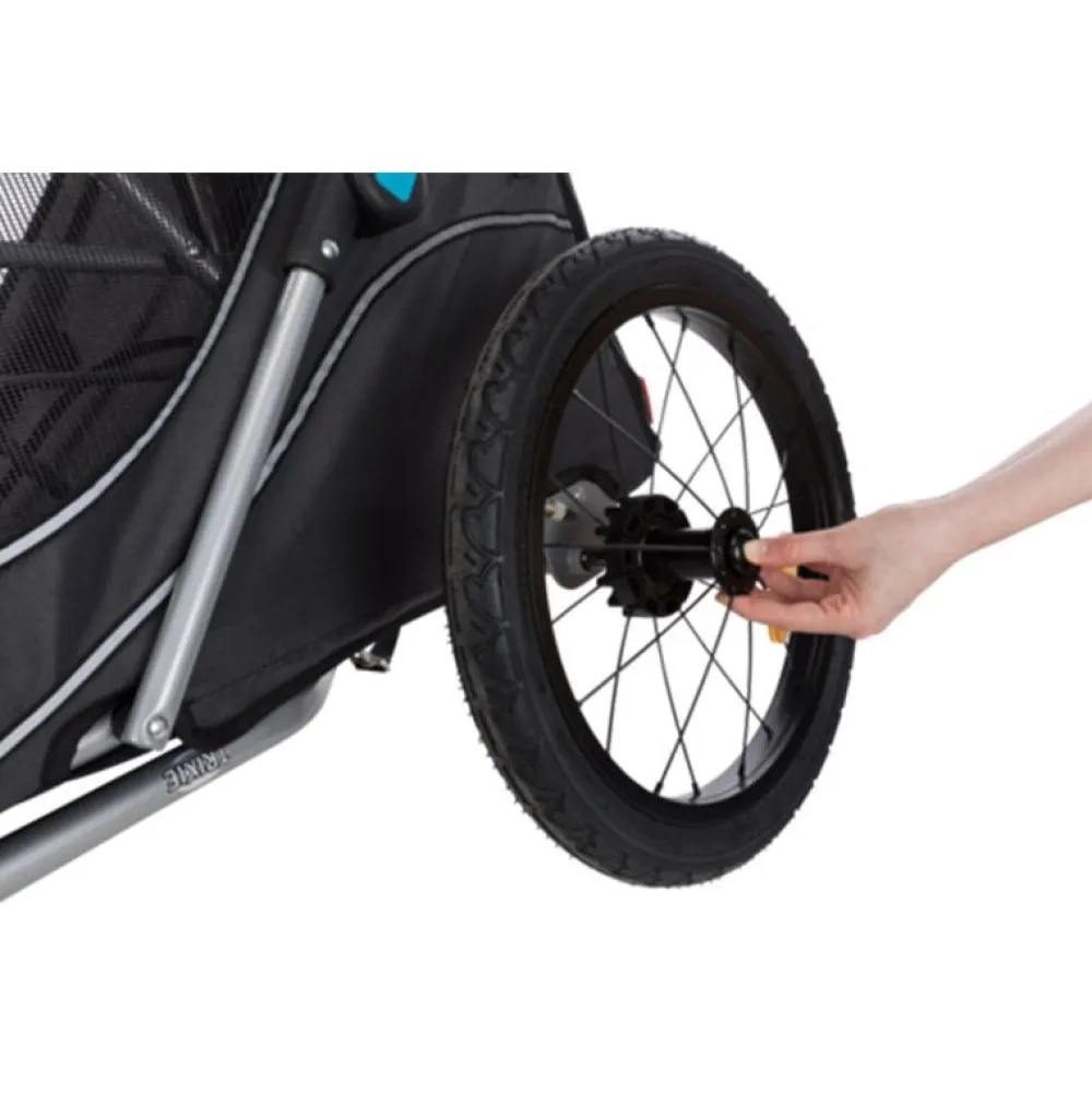 Unterwegs Mit Hund>Futterfreund Fahrrad-Anhänger für Hunde Gr. S bis 15 kg, grau