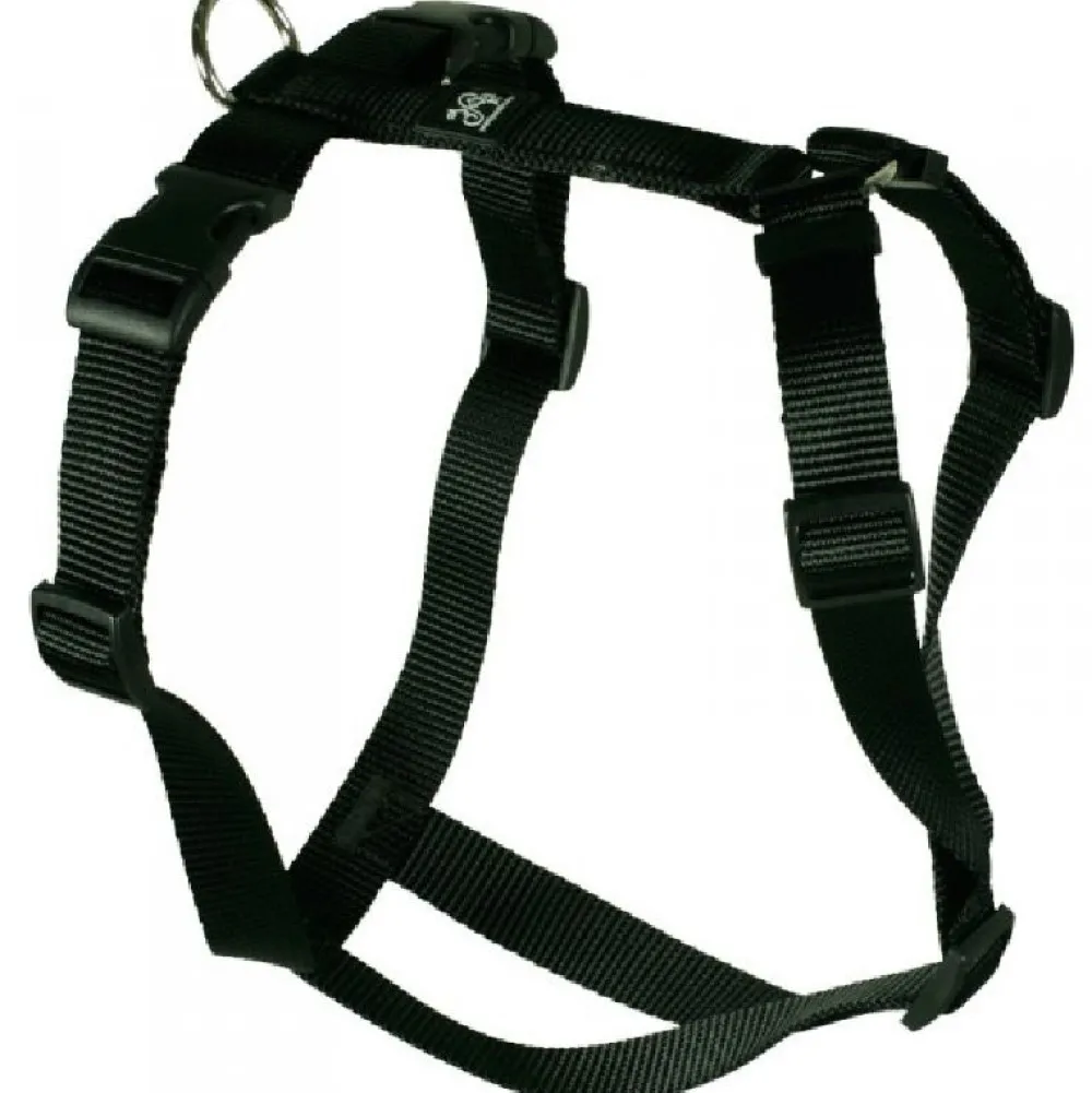 Halsbänder, Leinen & Geschirre>Futterfreund Feltmann Kreuzgeschirr 20mm/55-75cm SCHWARZ