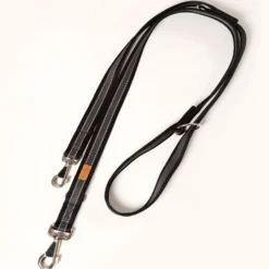 Halsbänder, Leinen & Geschirre>Futterfreund Führleine Soft Grip, schwarz/silber