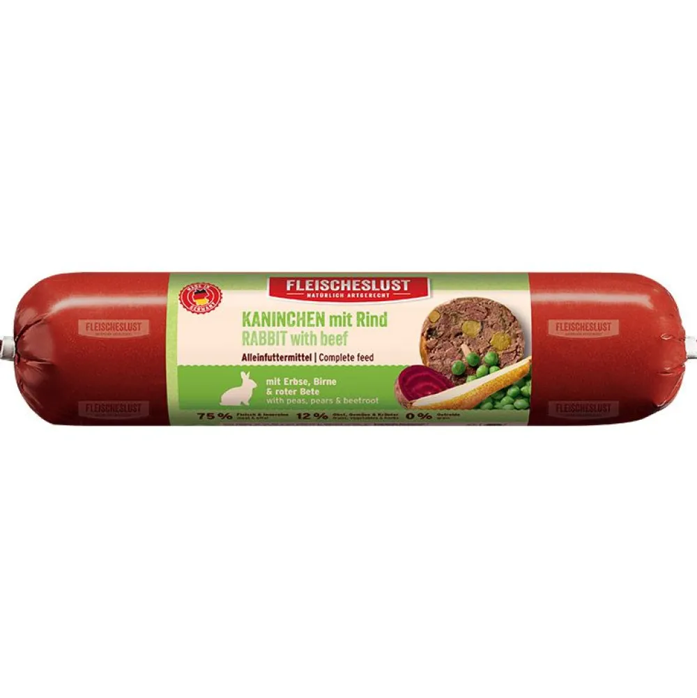 Fleischeslust>Futterfreund Fleischeslust Kaninchen mit Rind und Erbse