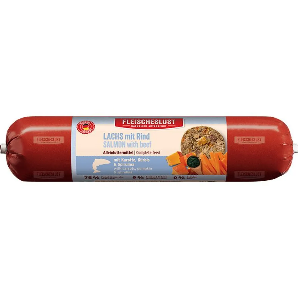 Fleischeslust>Futterfreund Fleischeslust Lachs mit Rind und Karotte