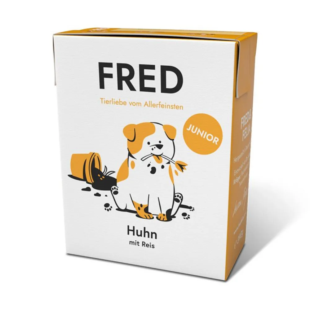 Fred & Felia>Futterfreund FRED JUNIOR Huhn mit Reis 390g