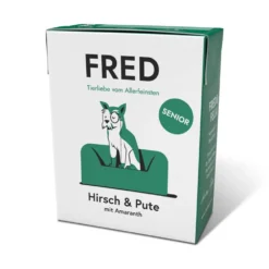 Fred & Felia>Futterfreund FRED SENIOR Hirsch + Pute mit Amaranth 390g
