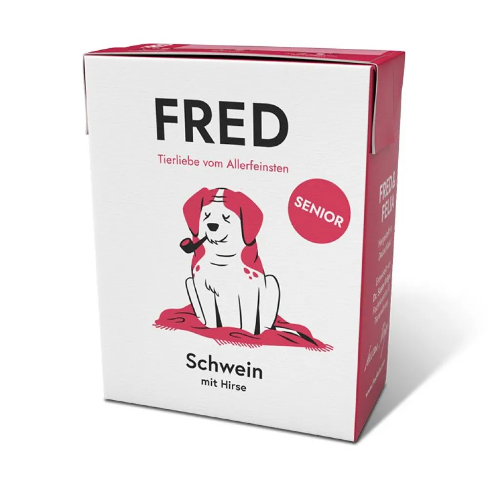 Fred & Felia>Futterfreund FRED SENIOR Schwein mit Hirse 390g