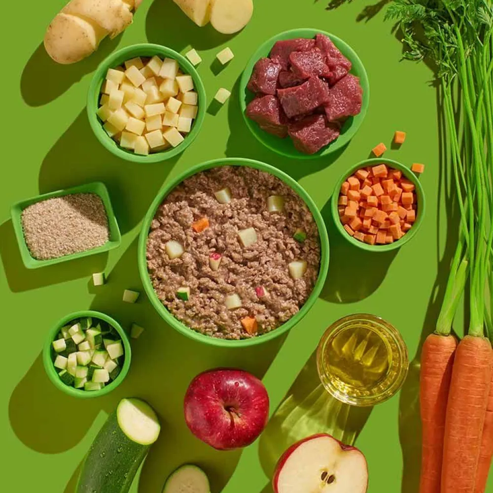 Fred & Felia>Futterfreund FRED Wildschwein mit Kartoffeln + Karotten 390g