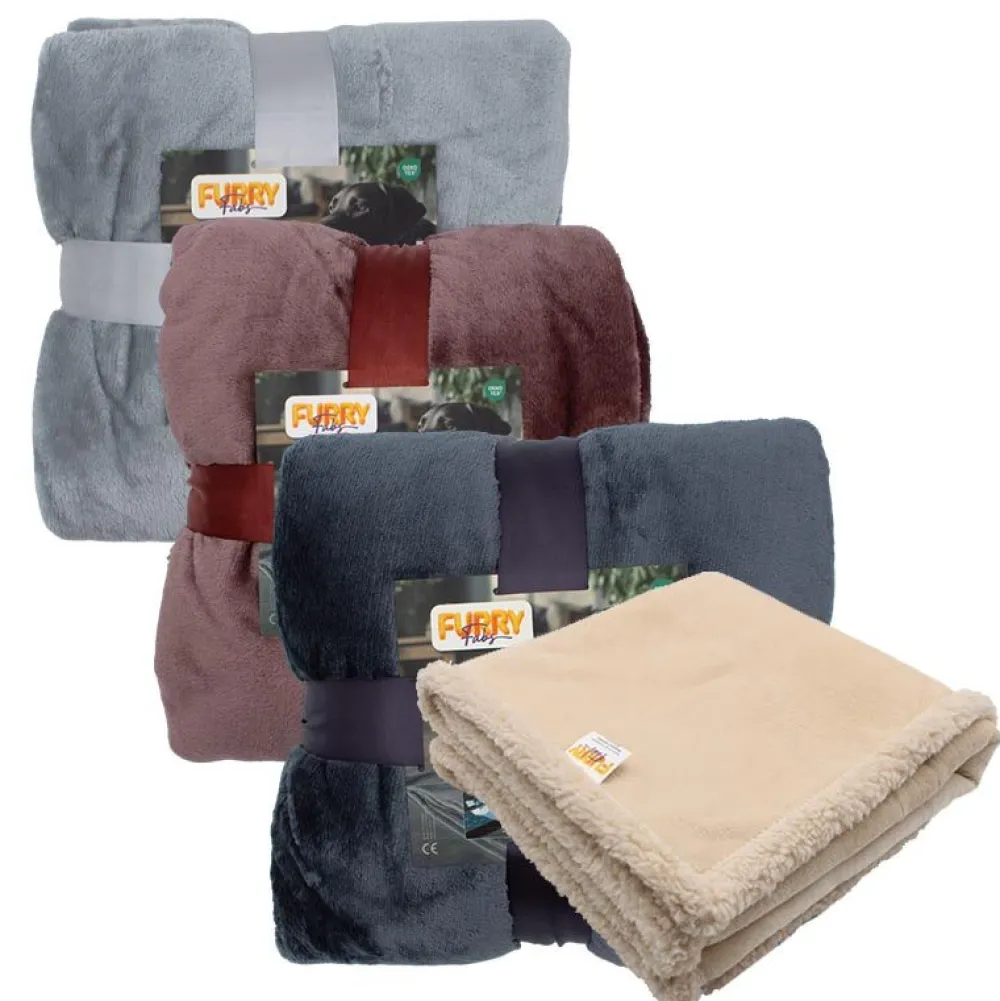 Unterwegs Mit Hund|Schlafplatz>Futterfreund FurryFabs Wasserdichte Hundedecke Flanell, 70x100 cm