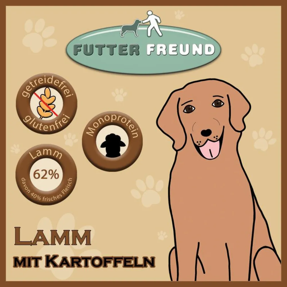 Futterfreund>Futterfreund Trockenfutter Lamm + Kartoffeln