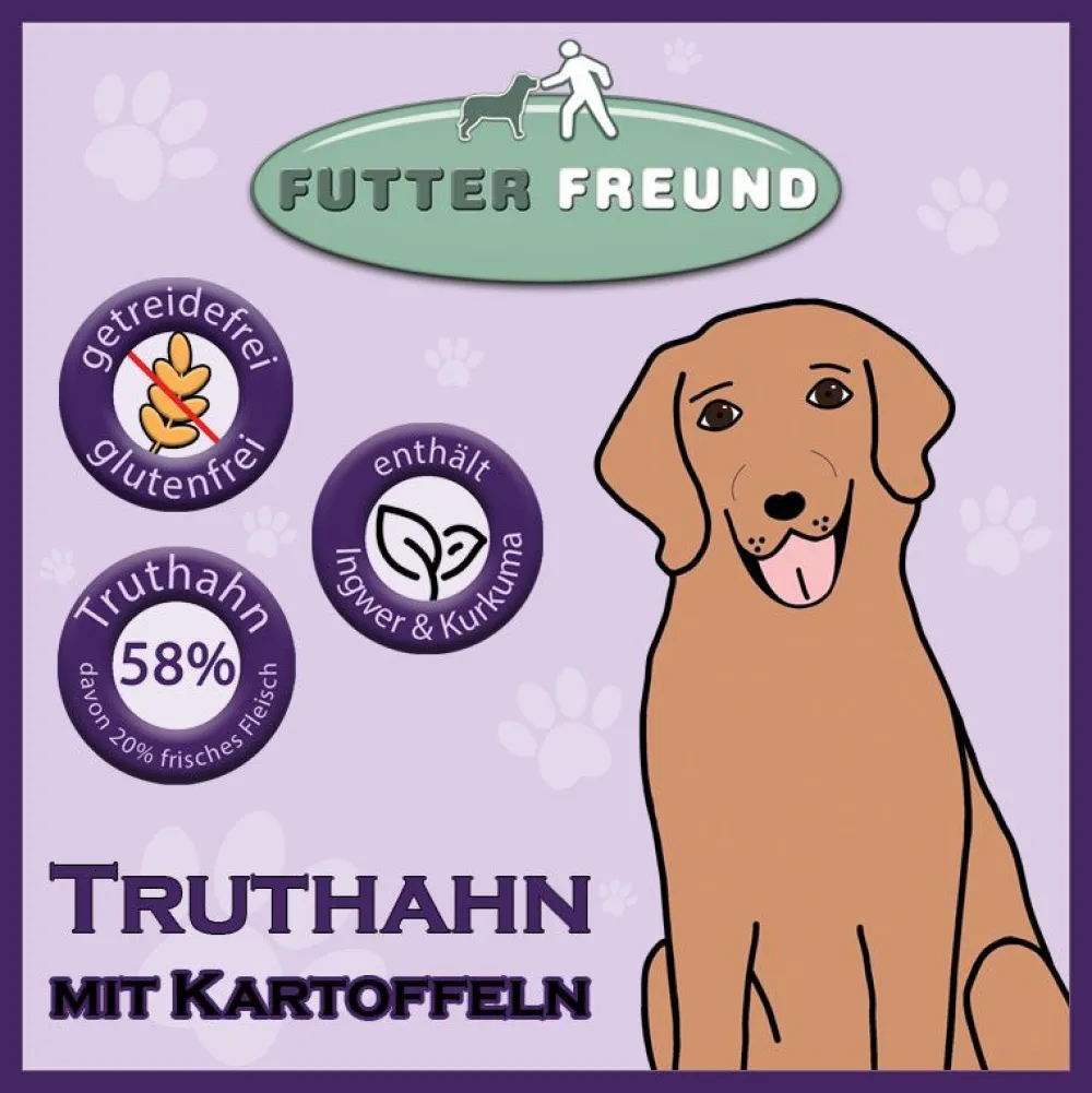 Futterfreund>Futterfreund Trockenfutter Truthahn + Kartoffeln
