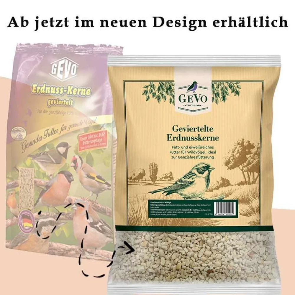Wildvogelfutter>Futterfreund GEVO Erdnusskerne, geviertelt 1 kg