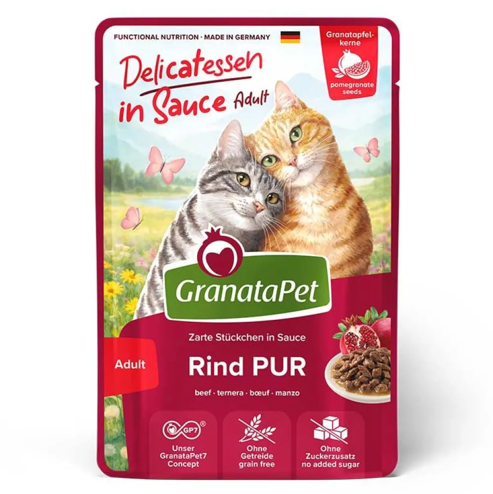 Granatapet>Futterfreund GranataPetKatze DeliCATessen in Sauce Rind PUR 100g